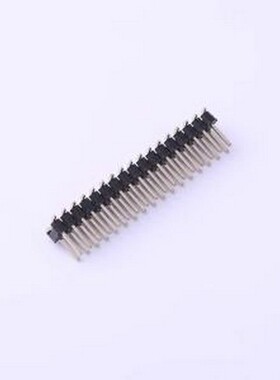 PZ254-2-17-S 排针 2x17P 间距:2.54mm 方针 立贴 黑色 SMD,P=2.5