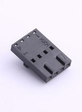 HX25418-4Y 胶壳(线对板/线对线) 1x4P 2.54mm 黑色 P=2.54mm