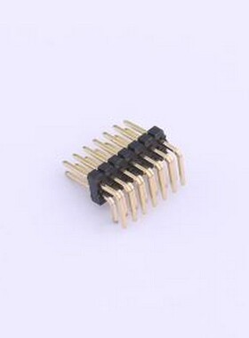 X1321WR-2x07J-C40D18 排针 2x7P 间距:1.27mm 方针 弯插,P=1.27m