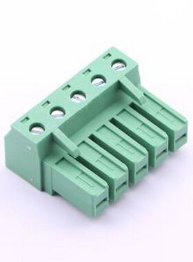 KF2EDGSK-7.62-5P绿色 插拔式接线端子 7.62mm 1x5P 排数:1 每排P