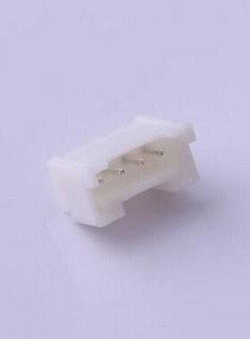 HX20018-4A 线对板针座 1x4P 间距:2mm 直插 白色 插件,P=2mm