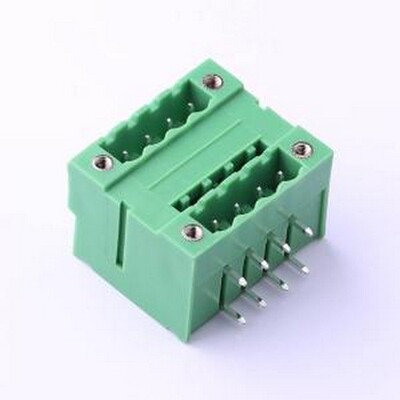 KF2EDGRHM-5.08-2*4P 插拔式接线端子 螺丝固定 5.08mm 弯插,P=5.