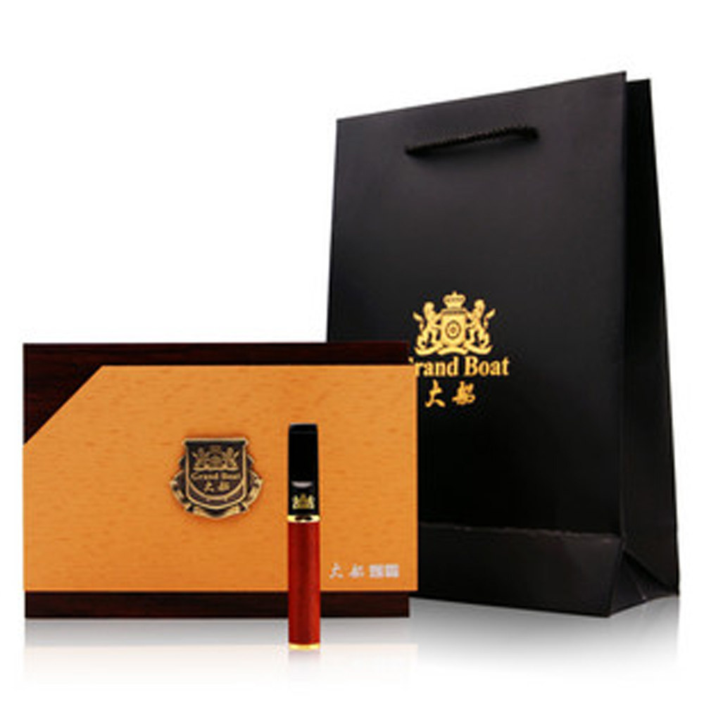 大船G2000花梨木循环型烟嘴男士礼品可清洗烟嘴送仿水晶烟灰缸