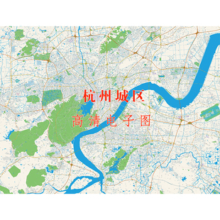 仅图片杭州市城区上下城西湖拱墅滨江干萧山余杭区城区地图