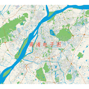 仅图片电子版南京市区地 图城区道路交通小区楼盘图高清素材