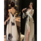 2025新款 度假风美背吊带睡裙女显瘦可外穿纯欲睡衣高级感气质 法式