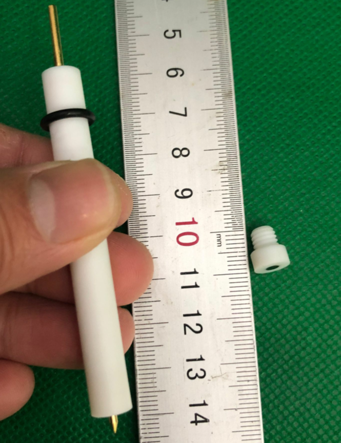 3mm可拆卸式玻碳电极   电镜两用 螺纹拆卸4mm 5mm 金盘PEEK PTFE