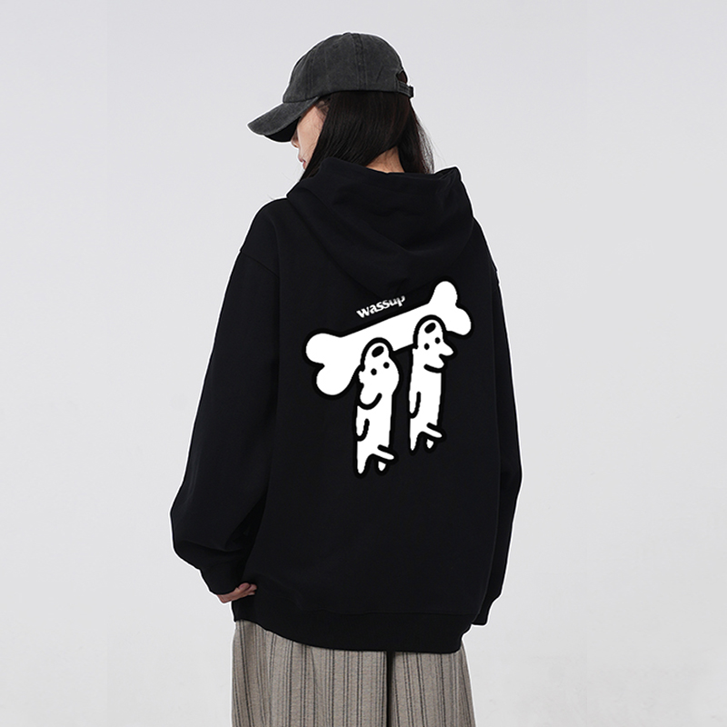 WASSUP护食小狗重磅卫衣男女潮牌