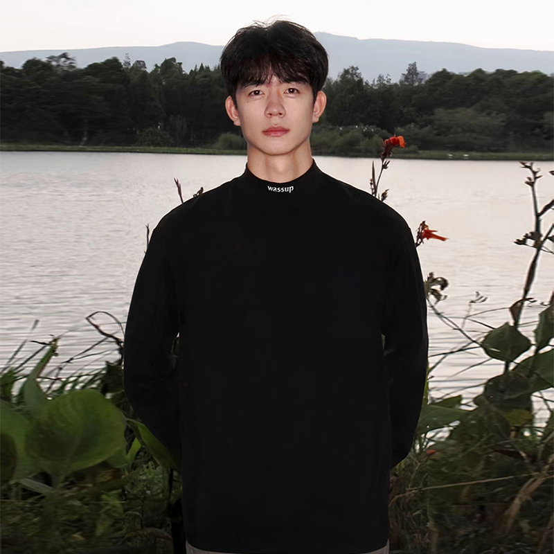 WASSUP德绒保暖打底衫长袖上衣秋