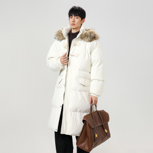 WASSUP潮牌中长款座山雕羽绒棉服男款冬季加厚保暖韩系氛围感外套