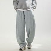 阔腿弯刀裤 男士 秋冬新款 WASSUP潮牌美式 简约百搭青少年休闲长裤 子