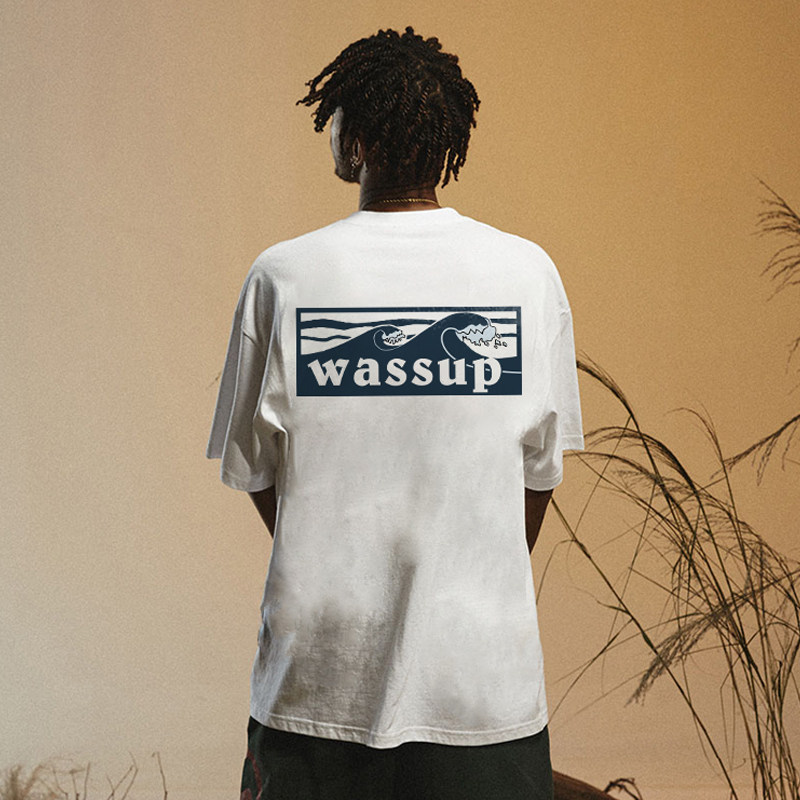 WASSUP潮牌美式重磅短袖T恤男2026新款夏季宽松休闲潮流半袖上衣