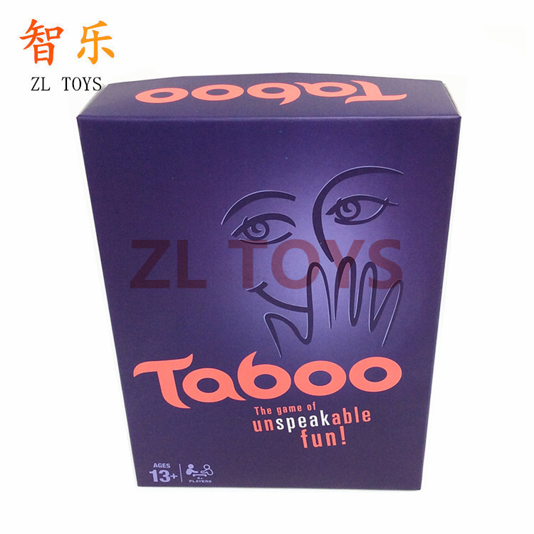 成人桌游英文卡牌20岁以上ＴABOO