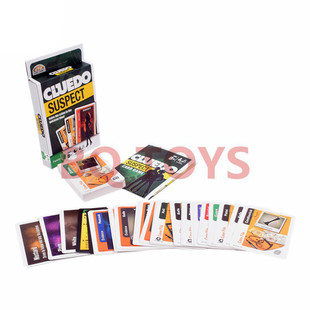 Game多人聚会桌游卡牌英文侦探扑克纸牌游戏 CLUEDO PARTY GAME