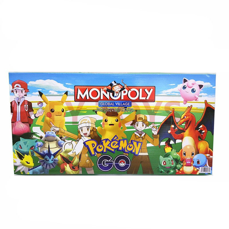 儿童卡通皮卡丘精灵大号棋盘卡牌游戏英语益智玩具english chess