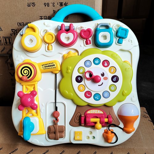 谷雨忙碌板儿童益智婴幼儿1-3岁宝宝蒙氏早教教具婴儿玩具