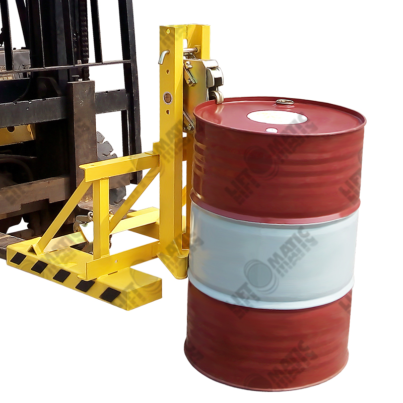 汉利单桶夹头叉车用油桶搬运桶夹