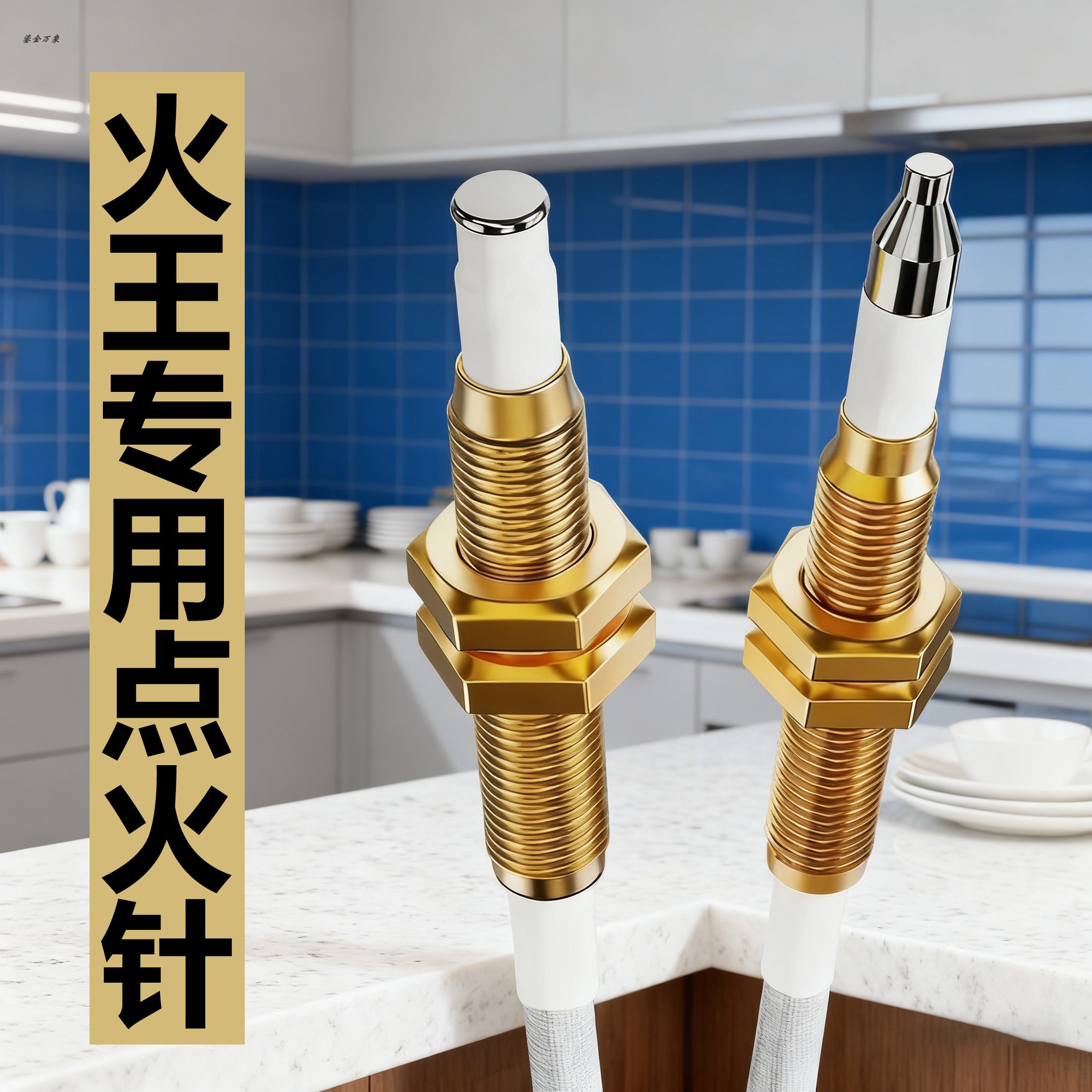 火王集成灶燃气灶点火针天然气感应针电子打火针热电偶电磁阀灶具