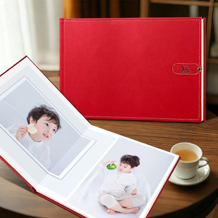 儿童相册皮面成长册定制周岁生日照片影集照设计打印制作成相册集