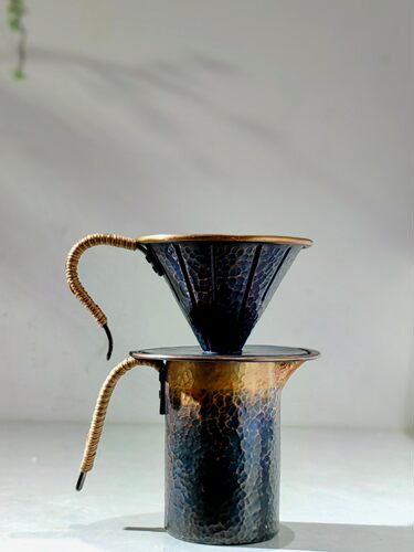 手作铜/咖啡漏杯 - V60型 器而不舍 富贵堂 佐藤彰三岛仓堂玉川堂