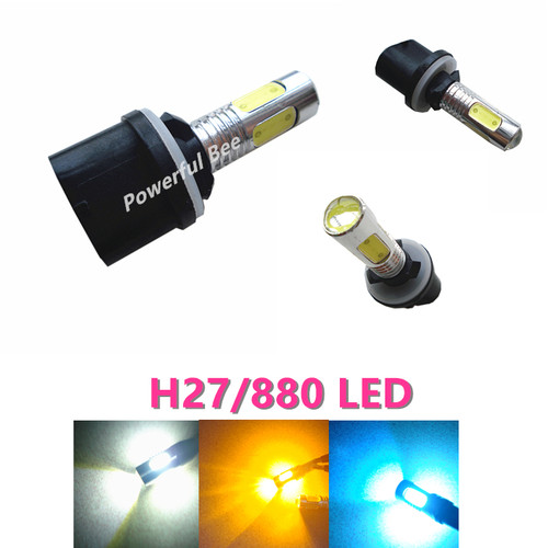 H27/880 15W高亮LED老凯越HRV前雾灯改装 白黄冰蓝常亮爆闪防雾灯 - 封面