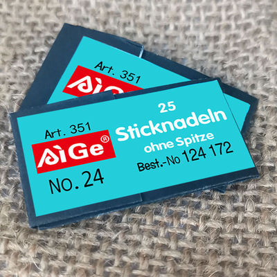 爱阁十字绣德针AiGe 24号绣花针手工25枚家用十字绣针手缝针F