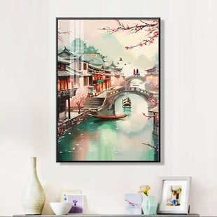 【进口棉布】爱阁十字绣梦里江南升级版唯美古典客厅装饰手工线绣