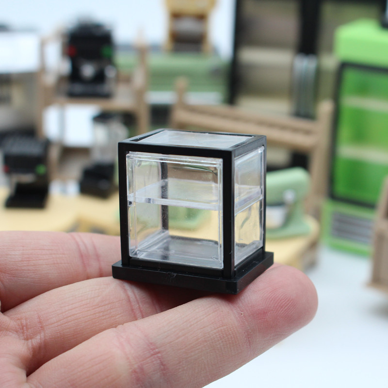 娃娃屋方格空间迷你透明展示柜