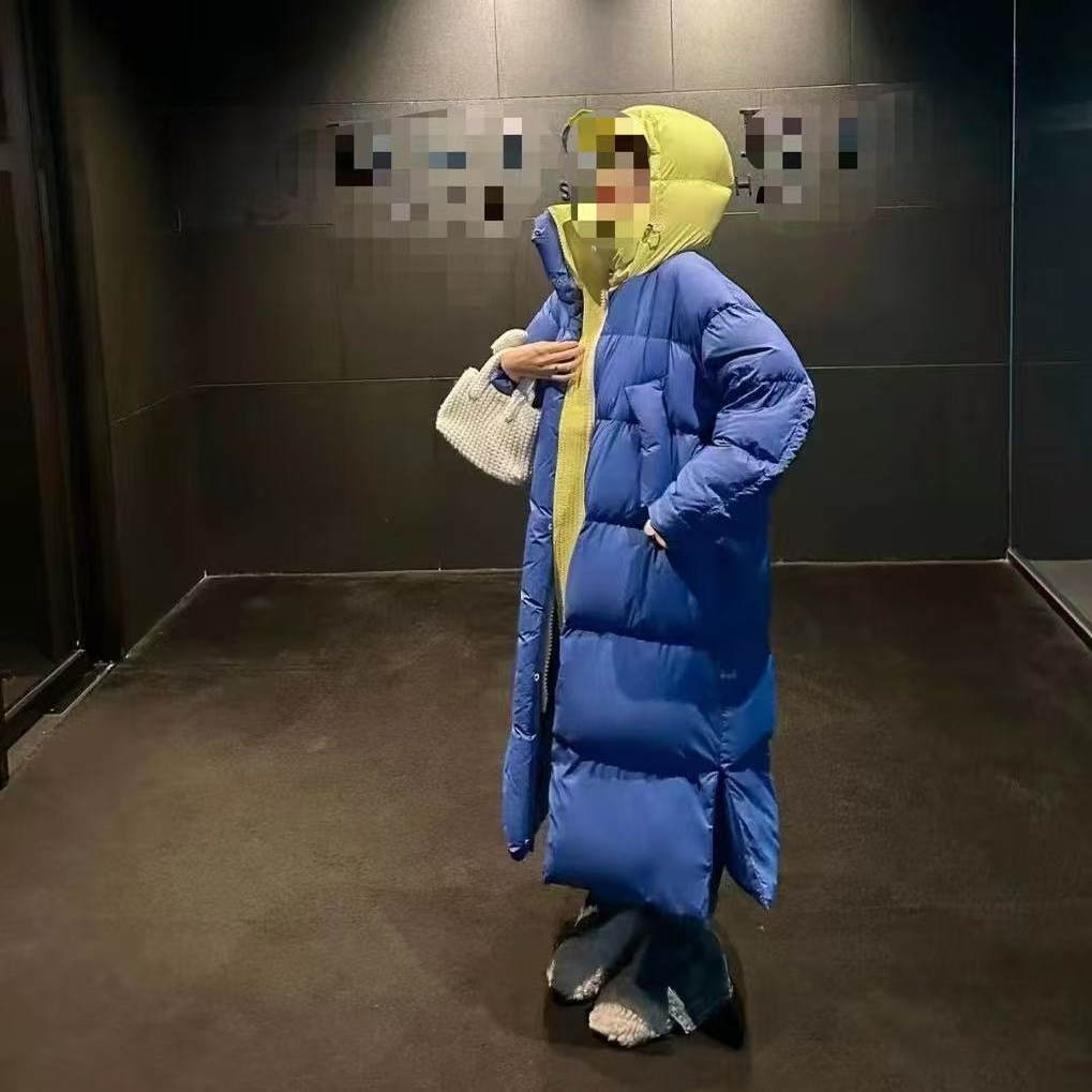 【东北行】大长款泡芙羽绒服女新款超好看冬季白鸭绒外套QPX长112