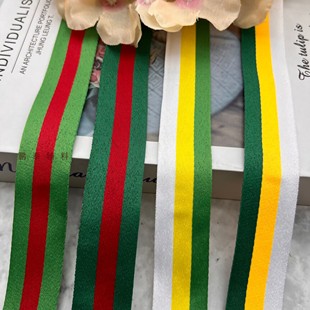 滑面织带100D白黄绿红绿柔软薄 服装辅料装饰国旗带丝带布条花边