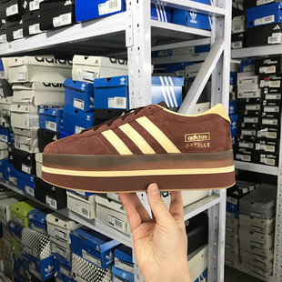 Adidas三叶草 GAZELLE STACK 女子时尚厚底运动休闲鞋JS3927 3928