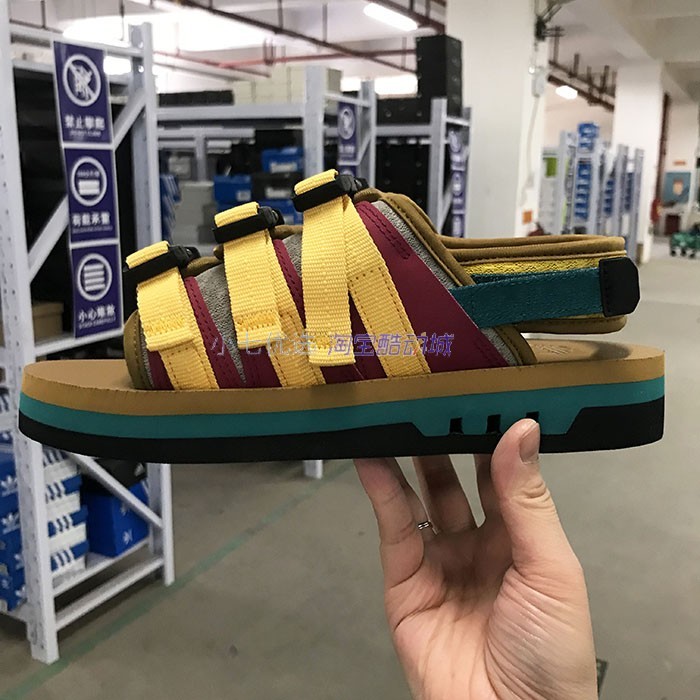Adidas凉鞋沙滩鞋暗扣可拆
