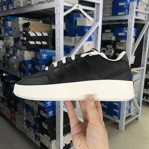 Adidas MULLALY 男女复古经典篮球风运动休闲鞋板鞋 JI0382 0828