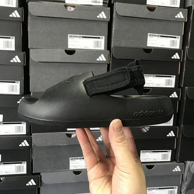 Adidas三叶草 ADIFOM ADILETTE 儿童魔术贴厚底凉鞋 IG8442 8168