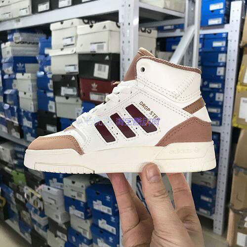 Adidas三叶草儿童高帮板鞋