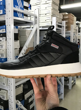 Adidas FUSION STORM 2.0男女加绒保暖中帮运动休闲鞋JP7713 7714