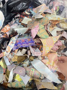 宋锦香云纱蜀锦云锦等小片刀口布料没有大的清货1斤不挑款式随机