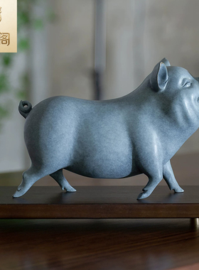 铜礼阁铜猪摆件新居乔迁礼品