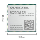 移远QUECTEL EC200M-CN 4G无线模块蜂窝网络通信模组国产芯片