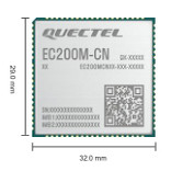 移远QUECTEL EC200M-CN 4G无线模块蜂窝网络通信模组国产芯片