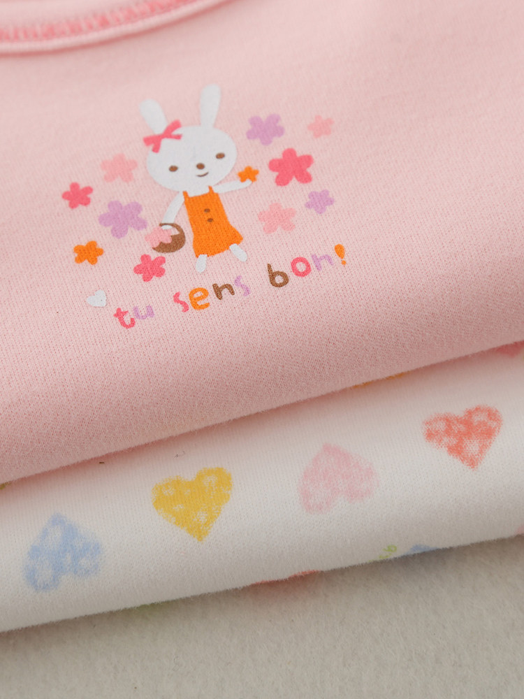 2024 봄 새 여자의 가을 옷 순수 면화 닦았 두꺼운 어린이 바닥 셔츠 어린이 및 중년 어린이를위한 열 속옷