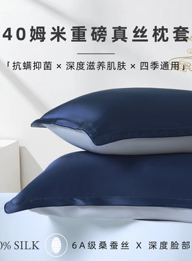 6A级丨40姆米100%桑蚕丝枕套礼盒