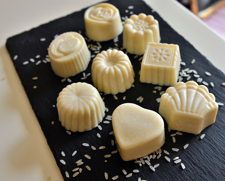 玫瑰贝壳爱心手工皂硅胶模具成品