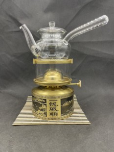 煤油灯茶炉烧水煮茶炉潮汕功夫茶具 新款 空气灯单芯双芯 活火茶灯