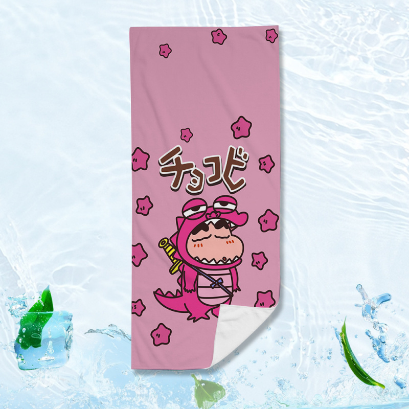 蜡笔小新卡通运动毛巾健身毛巾擦