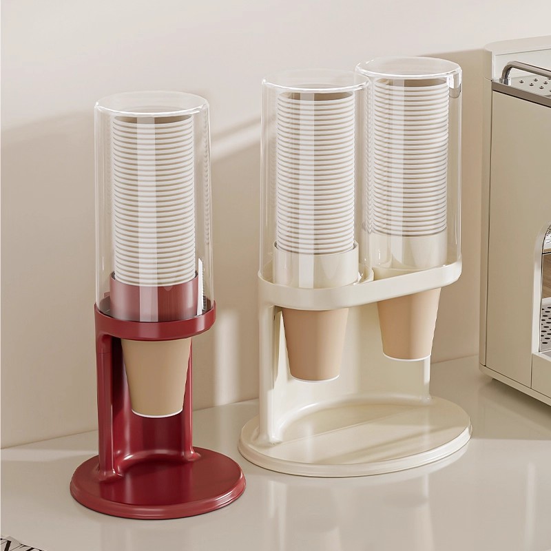 防尘水杯收纳壁挂式纸杯架