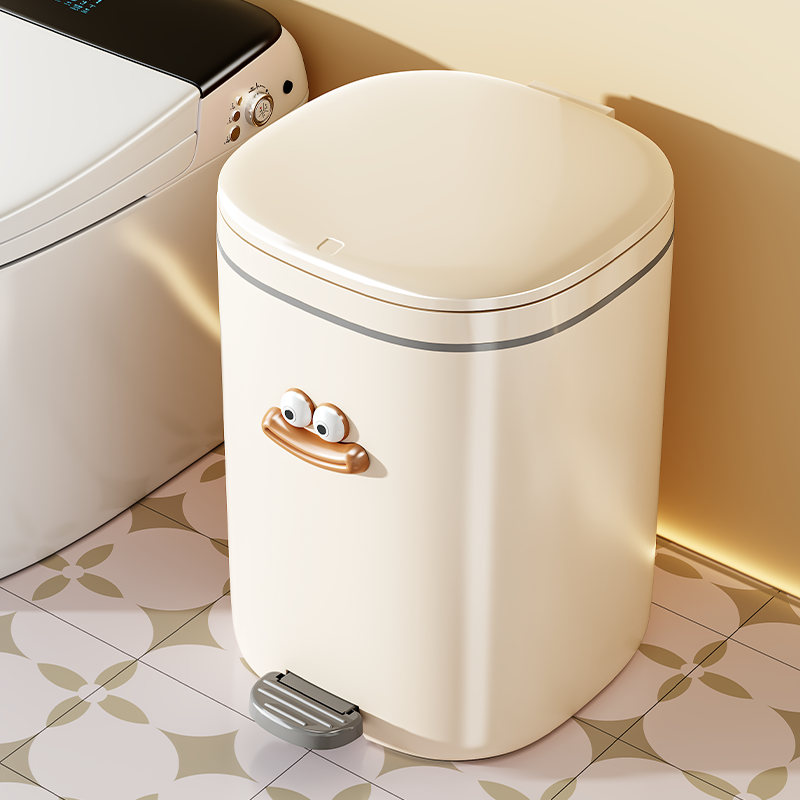 家用垃圾桶新款高颜值可爱厕所卫生间卧室客厅厨房带盖大容量纸篓,家庭/个人清洁工具,垃圾桶,淘宝优惠券,粉丝福利购,淘宝优惠卷