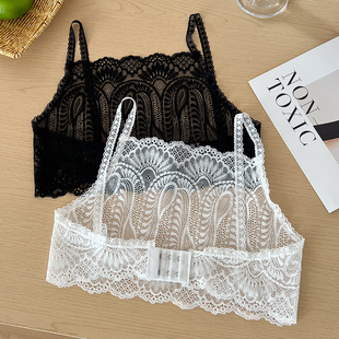 美泊姿前排扣款遮前胸后背两用抹胸防走光打底蕾丝吊带美背裹胸女