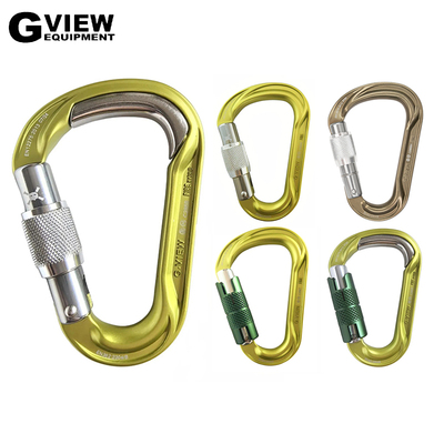 GVIEW旗云 C285 FIRE HYBRID攀岩登山高空作业梨型自动主锁H锁