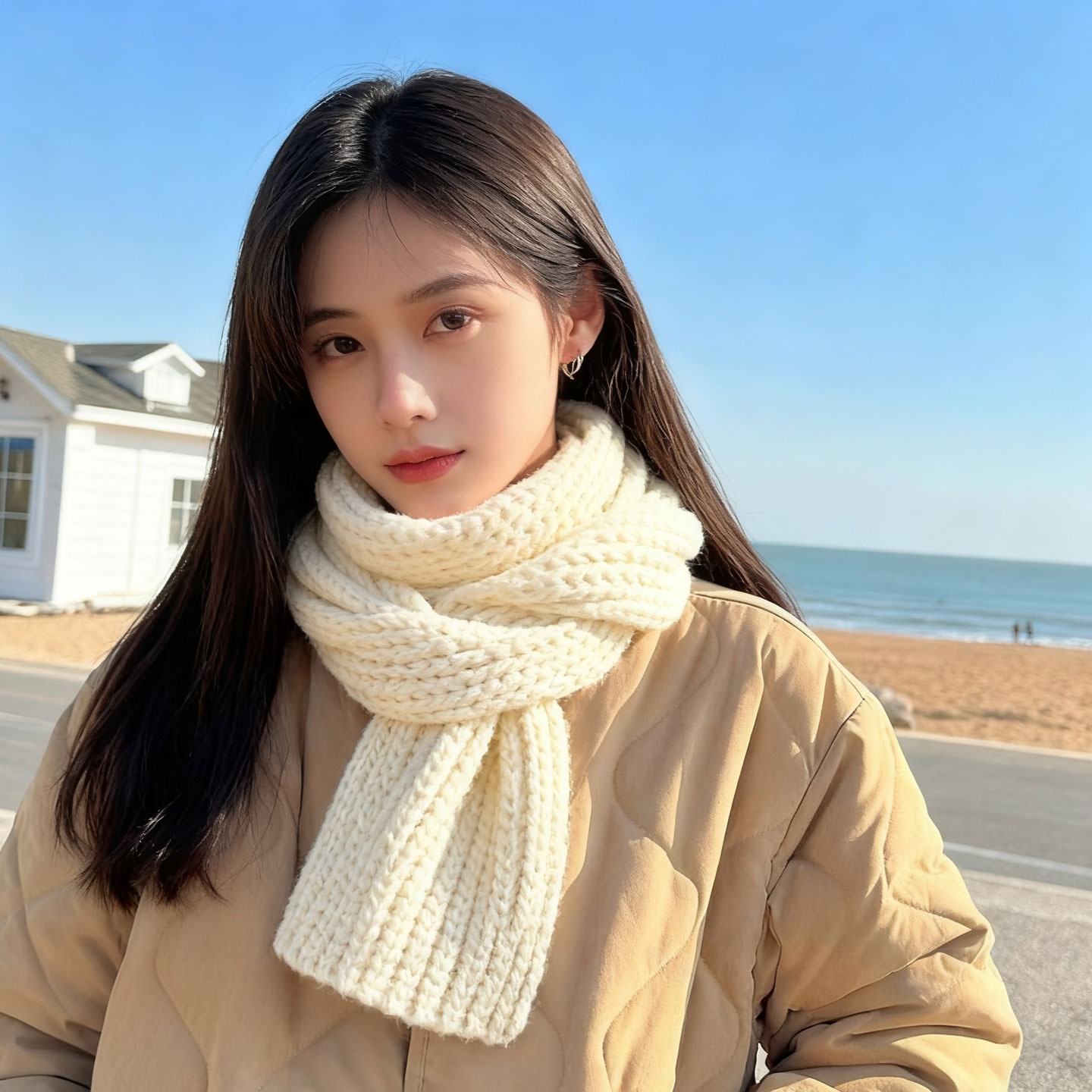 情人棉手工编织diy围巾材料包钩针织围巾八股粗毛线送人自制礼物